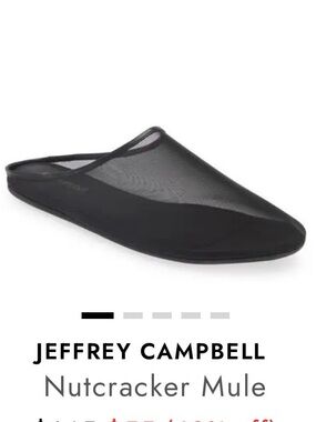 NWT retail $150 #JeffreyCampbell Nutcracker Mule - Black size 6
